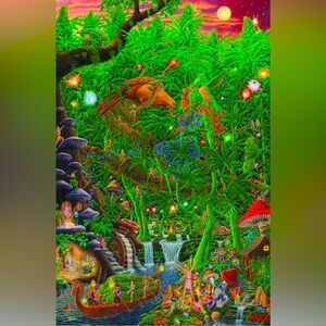 Colorful Tom Masse (Celestial Harvest) Art Poster Print 22x32